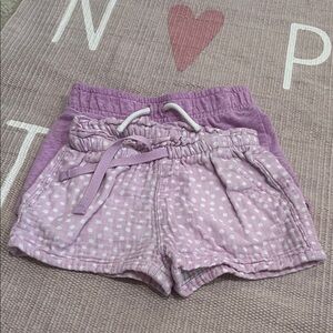 2 Girls Purple Shorts